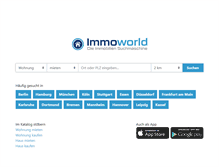 Tablet Screenshot of immoworld.de